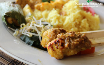 sate lilit chicken skewers